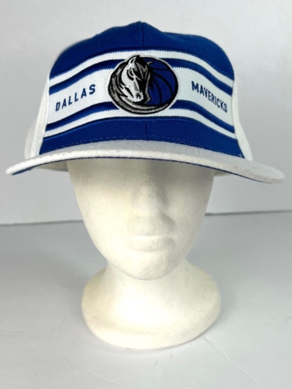 Reebok Dallas Mavericks Basketball Tri-tone Wool Fitted Cap size 7 3/4 61.5cm